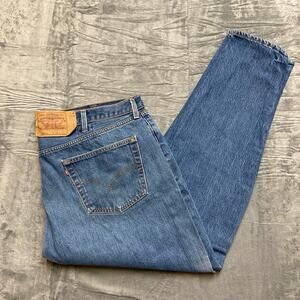 Vintage Levi's Men's 501 XX Straight Jeans Size 46x32 Blue Denim